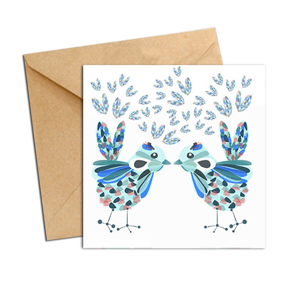 Card - Bird - Wrens Inlove