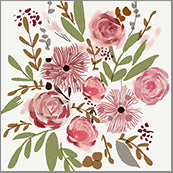 Small Cards (Pack of 10) - Blooms Pink