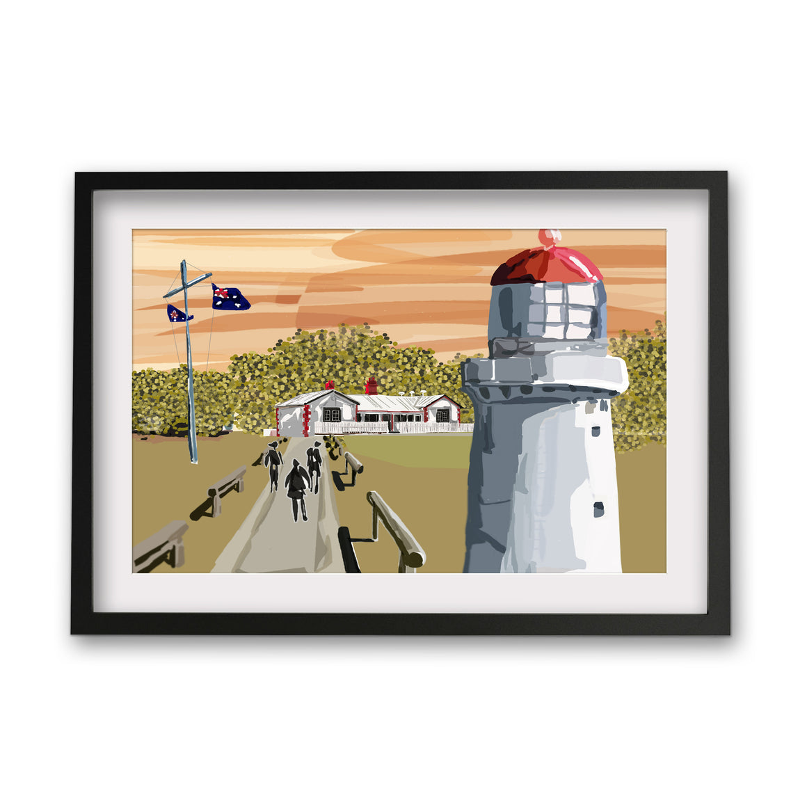 Print (Iconic) - Coastal Cape Schanck Lighthouse Sunset, Mornighton Peninsula