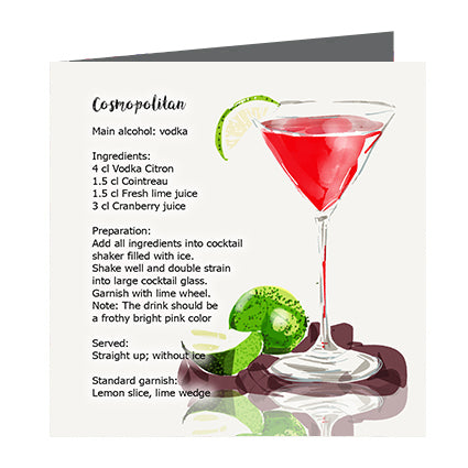 Card - Cocktail Cosmopolitan