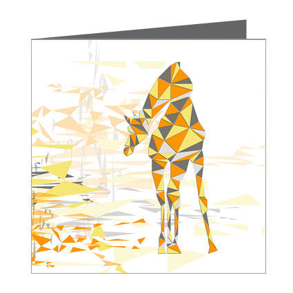 Card - Giraffe Geometric