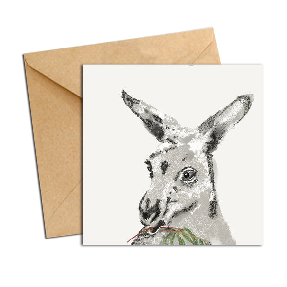 Card - Australian Scribble Kangaroo