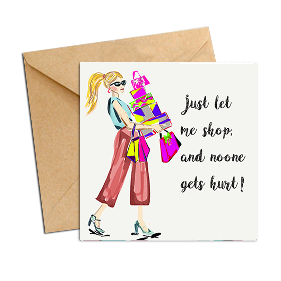 Card - Quote - Just let me shop