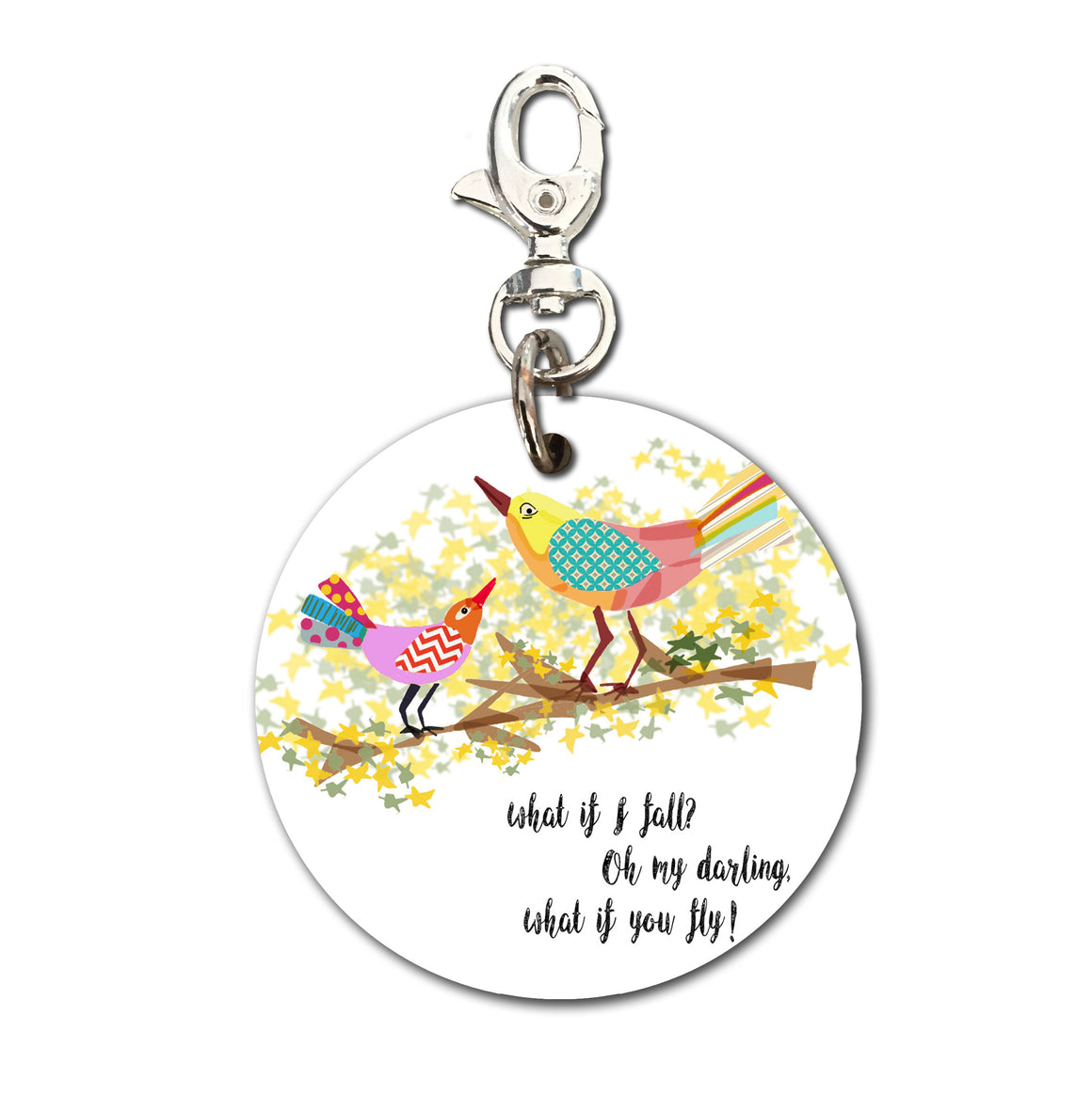 Keyring (Circular) - Quote What if you fly