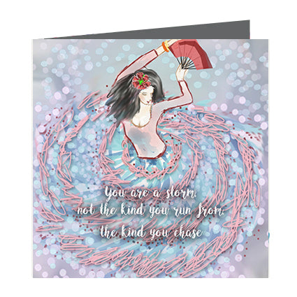 Card - Quote - You are a storm