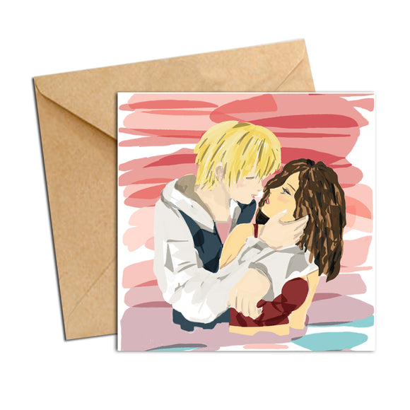 Card - Love - Sunset kiss